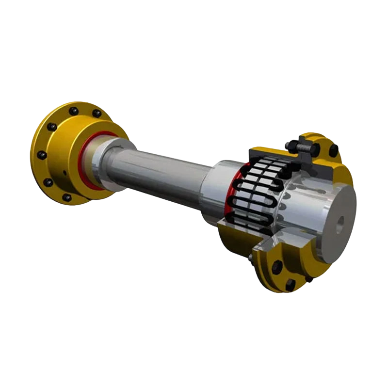 Kopling pegas ular T50 dengan poros penghubung